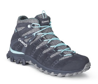 AKU Hiking Boots Alterra Lite Mid GTX (Trekking, waterproof) anthracite gray/blue Women