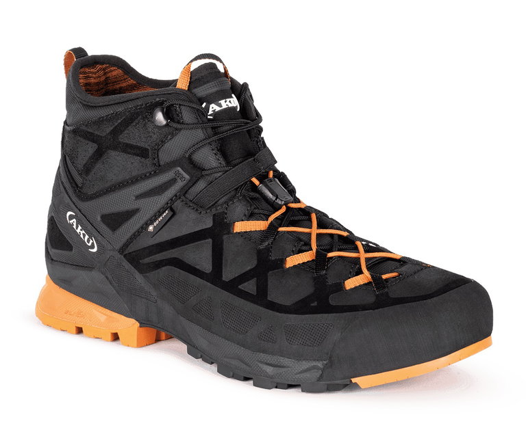 Buty trekkingowe AKU Rock DFS Mid GTX (podejście, wodoodporne) czarne/pomarańczowe męskie