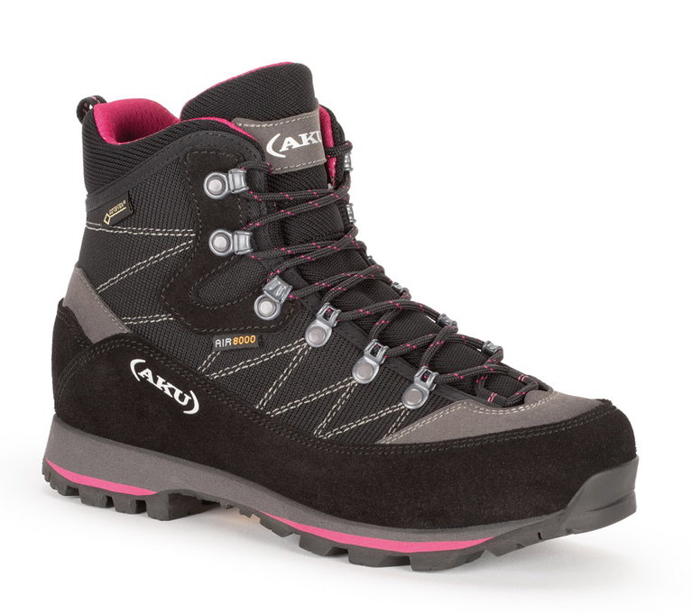 AKU Wanderschuhe Trekker Lite III GTX (Tagestouren, wasserdicht) schwarz/magenta Damen