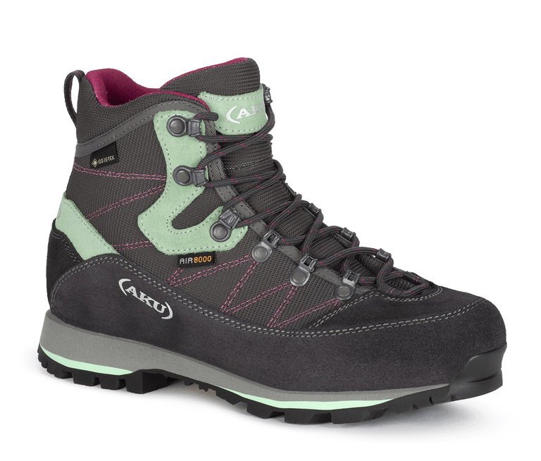 AKU Hiking Shoes Trekker Lite III GTX (Day trips, waterproof) grey/aquamarine Women