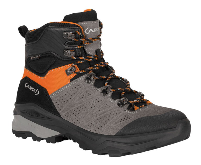 AKU Trekking-Wanderschuhe Adapta SD GTX (Wildleder, wasserdicht) grau/orange Herren
