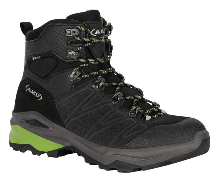 AKU Trekking-Wanderschuhe Adapta SD GTX (Wildleder, wasserdicht) anthrazitgrau/grün Herren