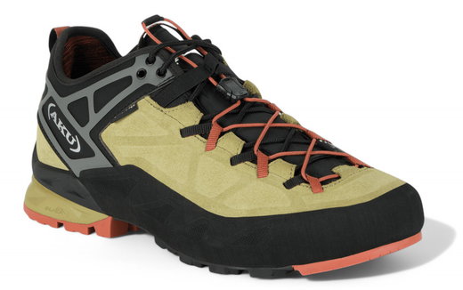 AKU Wanderschuhe Rock DFS II GTX (Zustieg, wasserdicht) olive/grau/orange Herren