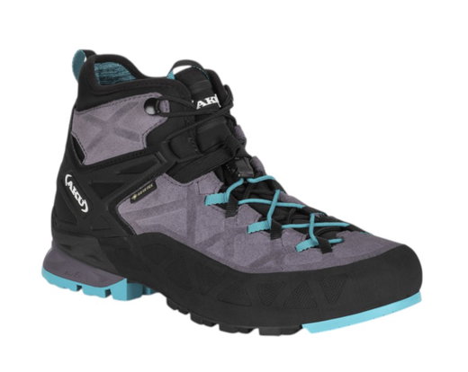 AKU Wanderschuhe Rocket DFS MID GTX (Zustieg, wasserdicht) grau/türkis Damen