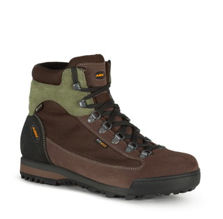 AKU Wanderschuhe Slope Original GTX (Trekking, wasserdicht, Made in Italy) braun/dunkelgrün Herren