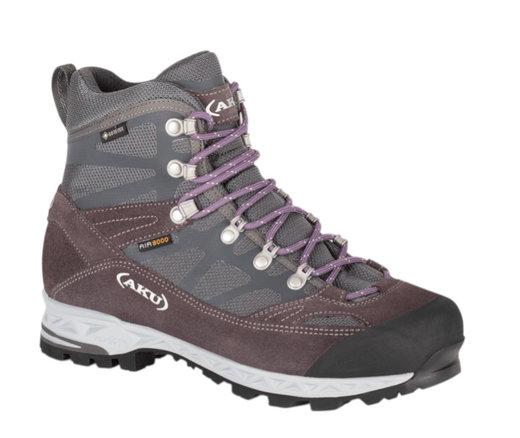 AKU Wanderschuhe Trekker Pro GTX (wasserdicht) grau/burgund/violett Damen