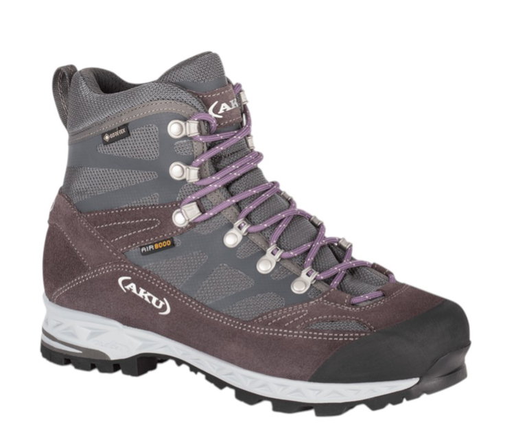 AKU Trekker Pro GTX Hiking Shoes (waterproof) grey/burgundy/purple ladies