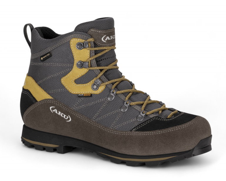 AKU Wanderschuhe Trekker Lite III GTX (Trekking, wasserdicht) dunkelgrau/mustardgelb Herren