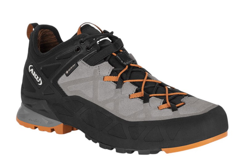 AKU Wanderschuhe Rock DFS Low GTX (Zustieg, wasserdicht) grau/orange Herren