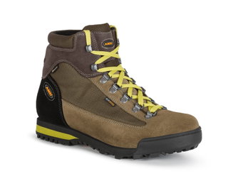 AKU Wanderschuhe Slope Original GTX (Trekking, wasserdicht, Made in Italy) braun/lime Herren