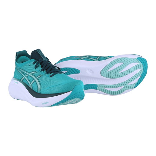 Asics Laufschuhe Gel Nimbus 27 (Dämpfung) türkis/grün Herren