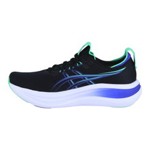Asics Laufschuhe Gel Nimbus 28 (Dämpfung) schwarz/kobaltblau/grün Herren