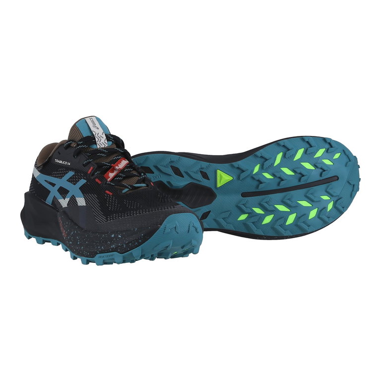 Asics Trail-Laufschuhe Gel Trabuco 14 GTX (wasserdicht) schwarz/blau Herren