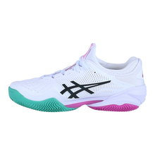Buty tenisowe Asics Gel Court FF 3 na nawierzchnię ceglaną/piaskową/stabilność białe/fioletowe męskie
