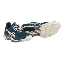 Asics buty tenisowe Solution Speed FF 3 Clay/Sandplatz/Leichtigkeit 2025 ciemnozielony/kremowy mężczyźni