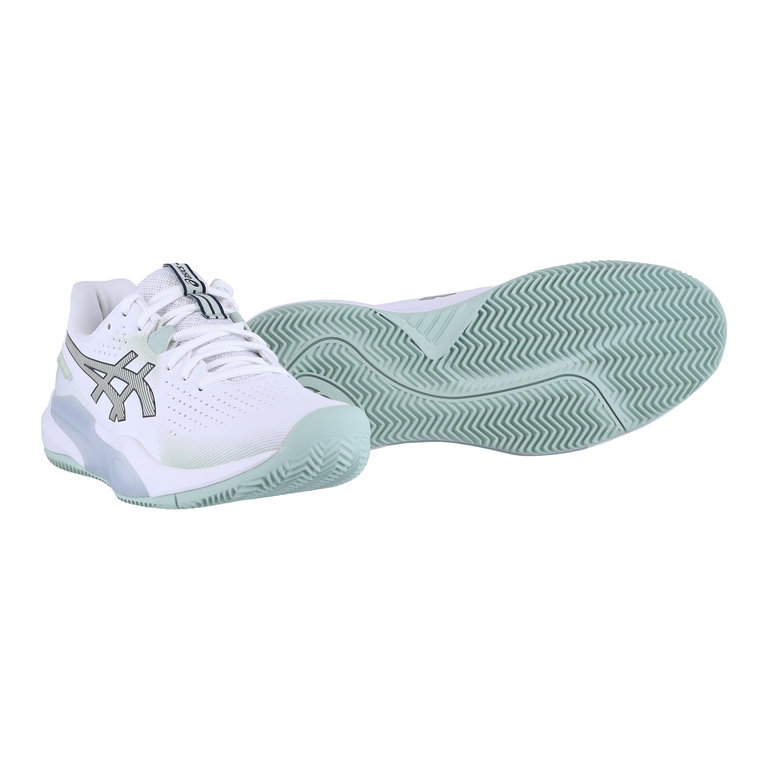 Asics Tennisschuhe Gel Challenger 15 Clay/Sandplatz (Dämpfung) weiss/hellgrün Herren