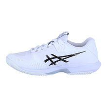 Asics Tennis Shoes Solution Speed FF 4 Clay/Sand Court/Lightweight White/Black Men's