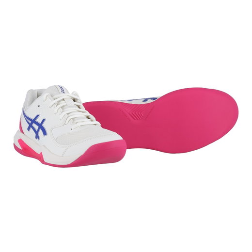 Buty tenisowe Asics Gel Dedicate 8 do gry w hali/na dywan 2025 kremowo-białe/różowe damskie