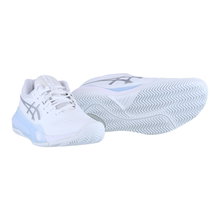Buty tenisowe Asics Gel Resolution X na nawierzchnię clay/sand (stabilność) białe/srebrne damskie
