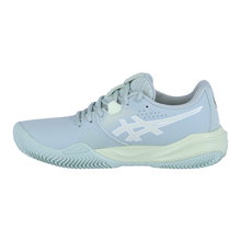 Asics Tennis Shoes Gel Challenger 15 Clay/Sand Court (Cushioning) 2025 Light Grey/Green Ladies