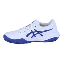 Asics buty tenisowe Gel Resolution X na nawierzchnię clay/sand 2025 białe/kobaltowe dziecięce