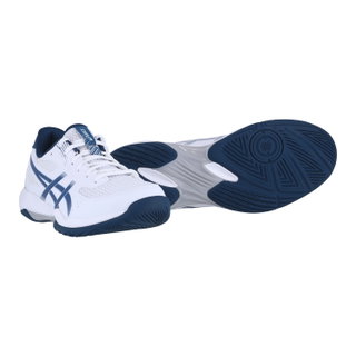 Asics Hallen-Indoorschuhe Gel Rocket 12 (multifunktional/Stabiltät) weiss/dunkelblau Herren