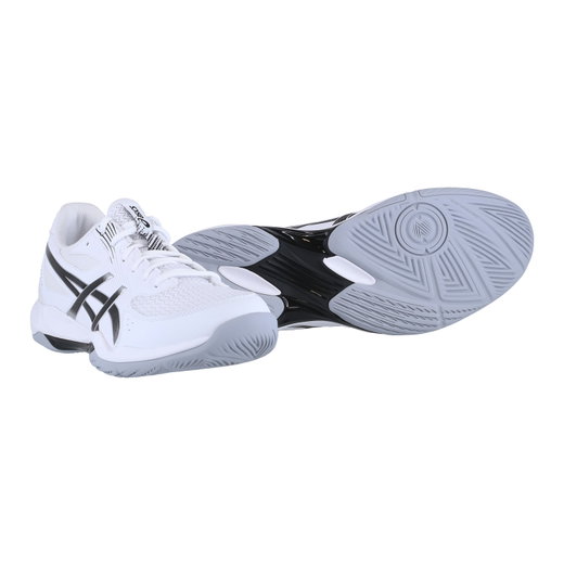 Asics Hallen-Indoorschuhe Gel Rocket 12 (multifunktional/Stabiltät) weiss/schwarz Herren
