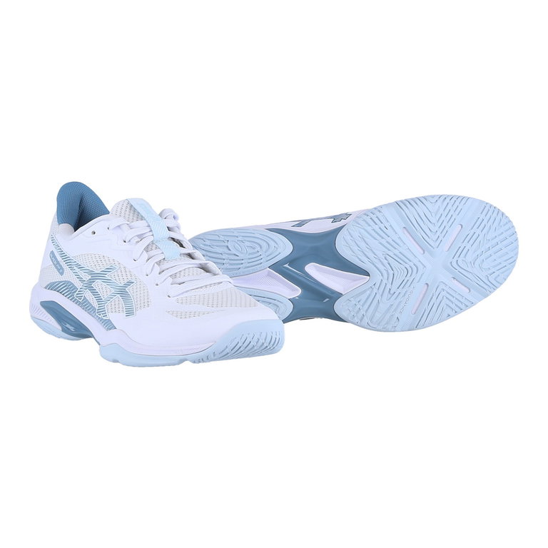 Asics Indoorschuhe Blade FF 2 (Squash- und Badminton-Schuh) weiss/graublau Herren