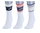 Asics Tennis Socks Multisport Logo Crew White/Colourful 3 Pairs