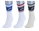 Asics Tennissocken Multisport Logo Crew weiss/beige 3 Paar