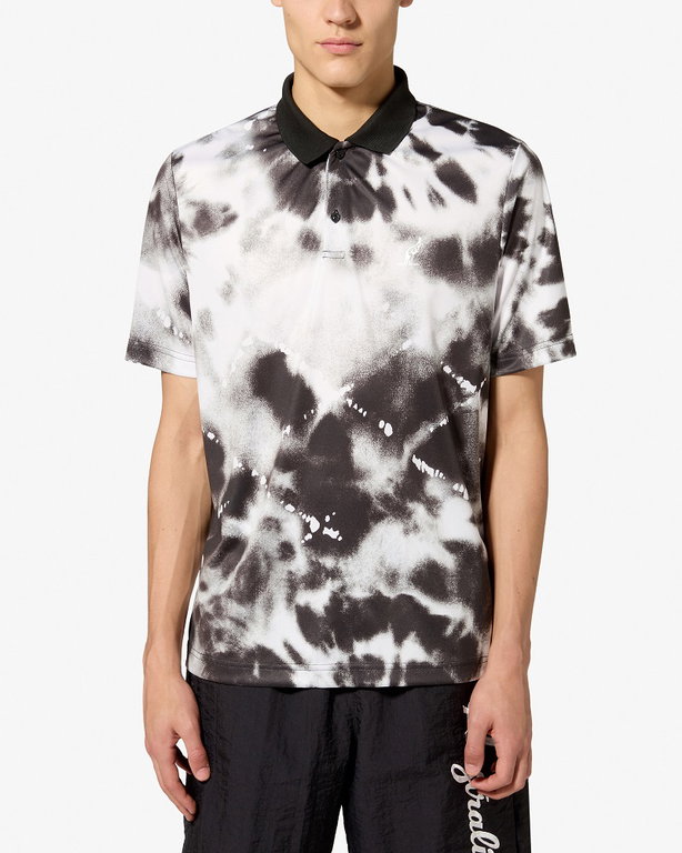Australian Tennis-Polo Ace All Print schwarz/weiss Herren
