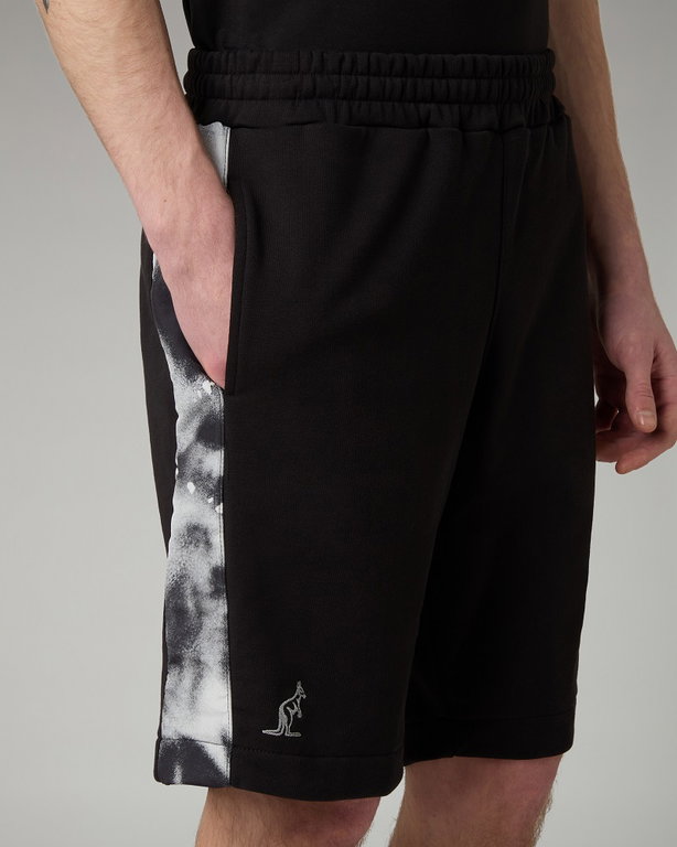 Australian Tennishose Short File 2025 (Baumwolle) kurz schwarz/weiss Herren