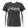 Australian Tennis-Tshirt Logo anthrazit/weiss Herren