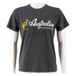 Australian Tennis-Tshirt Logo anthrazit/weiss Herren
