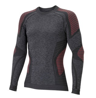 Accapi Long Sleeve Ergocycle Shirt Underwear anthracite grey/red Men's
