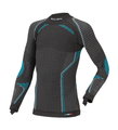 Accapi Funktionsunterwäsche Langarmshirt Ergoracing (warm) anthrazitgrau/türkis Kinder