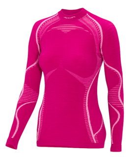 Accapi Langarmshirt Ergowool Long Sleeve Shirt (Merinowolle, warm) Unterwäsche fuchsia/pink Damen