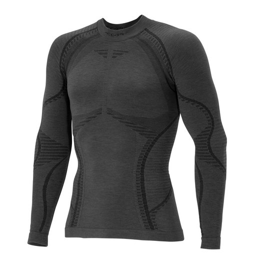 Accapi Langarmshirt Ergowool Long Sleeve Shirt (Merinowolle, warm) Unterwäsche dunkelgrau Herren