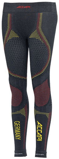 Accapi Unterziehhose Ergoracing DSV (Deutschland/Germany, warm) Unterwäsche anthrazitgrau/rot/gelb Damen