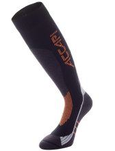 Skarpety Narciarskie Accapi Performance (wełna merino, ciepłe) czarne/pomarańczowe - 1 para