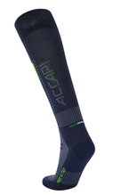 Accapi Ski Sock Touch Ski Knee Socks navy blue/green - 1 Pair