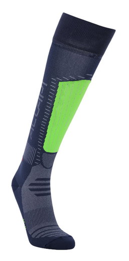 Accapi Skisocke Touch Ski Kniestrümpfe navyblau/grün - 1 Paar