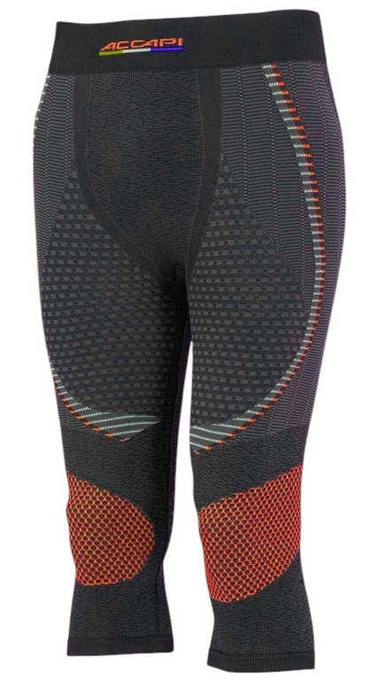 Accapi functional underwear base layer 3/4 Ergoracing (warm, seamless) anthracite grey/orange men's