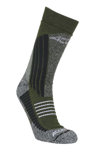 Accapi Trekking Sock Crew Approach FIR green/grey - 1 Pair