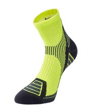 Accapi Skarpetki biegowe Quarter Trail Running fluorozielony/czarny - 1 para