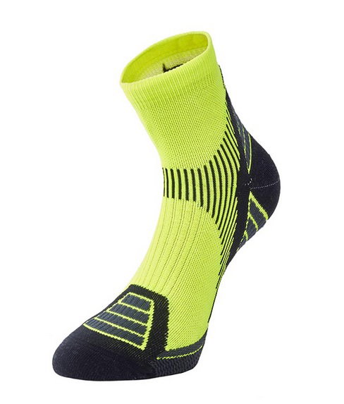 Accapi Laufsocke Quarter Trail Running fluogrün/schwarz - 1 Paar