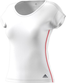adidas Tennis-Shirt Barricade #18 weiss Damen