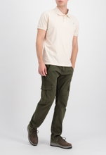 Alpha Industries Polo X-Fit (Baumwolle) jet stream weiss Herren