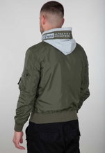 Alpha Industries Fliegerjacke MA-1 TT Custom mit Kapuze olivegrün Herren