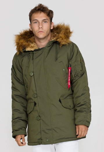 Alpha Industries Winterjacke Explorer dunkelgrün Herren